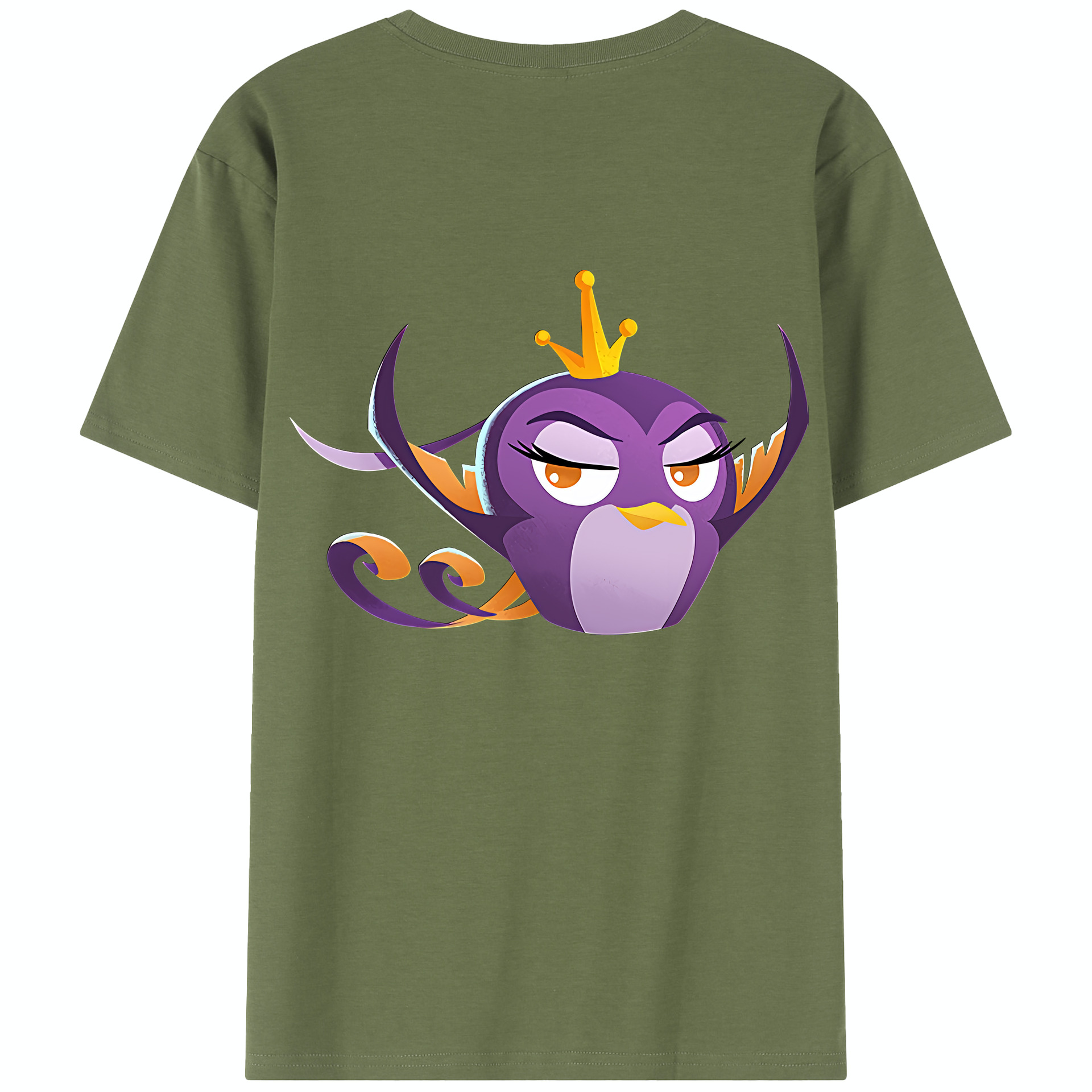 （画像用） Angry Birds アングリーバード 綿100％半袖Tシャツ（背面プリント）